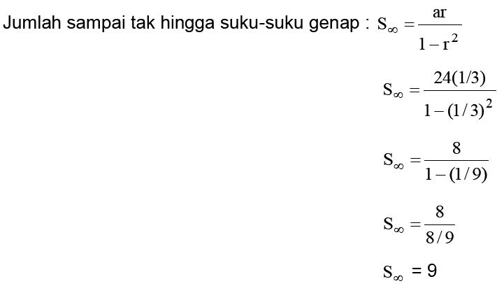 Detail Contoh Soal Deret Geometri Tak Hingga Nomer 6