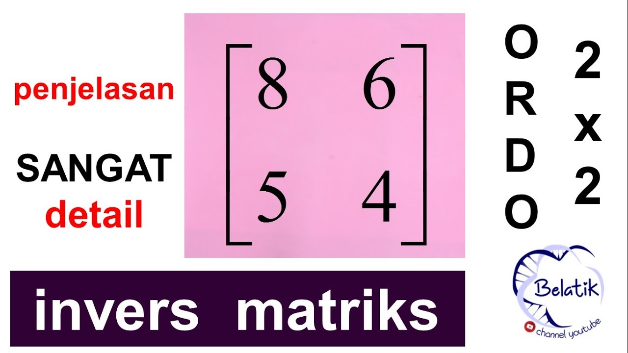 Detail Contoh Soal Determinan Matriks 2x2 Nomer 32