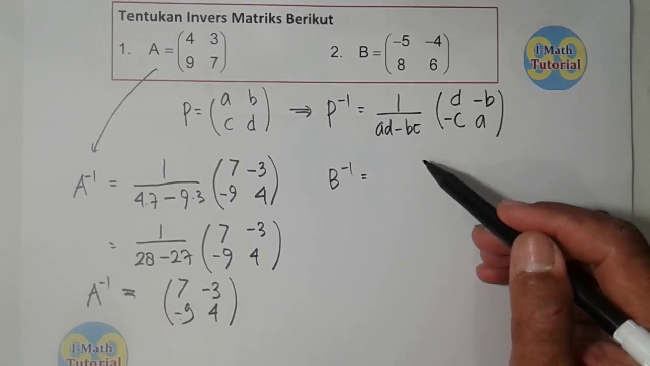 Detail Contoh Soal Determinan Matriks 2x2 Nomer 43