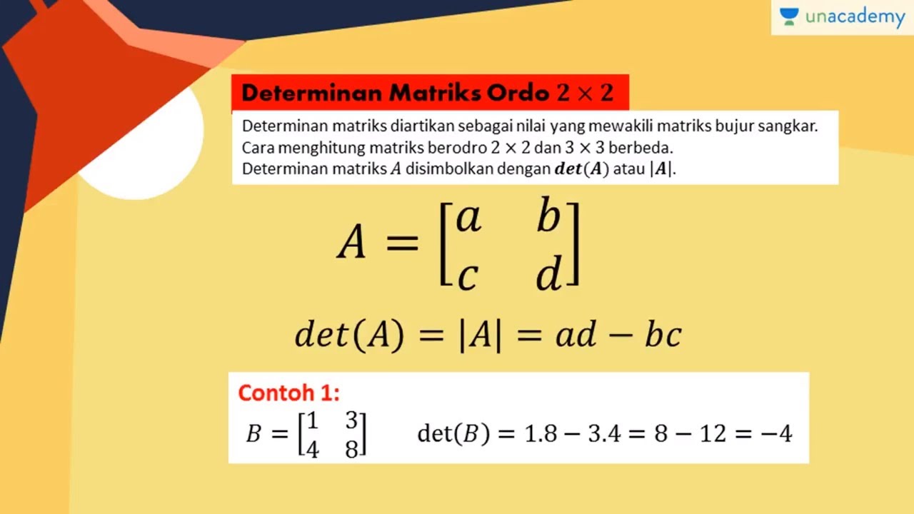 Detail Contoh Soal Determinan Matriks 2x2 Nomer 7