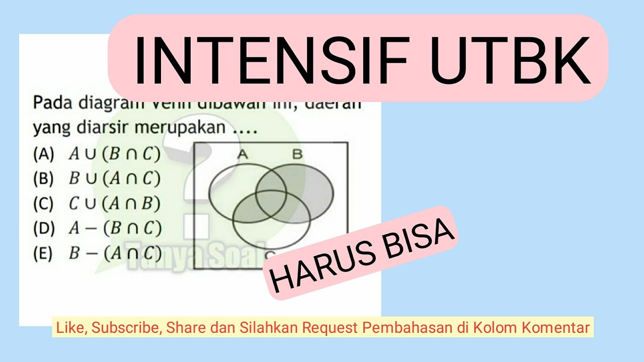 Detail Contoh Soal Diagram Venn Gabungan Nomer 50