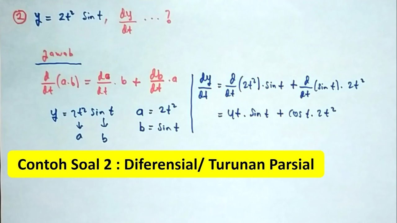 Detail Contoh Soal Diferensial Nomer 3