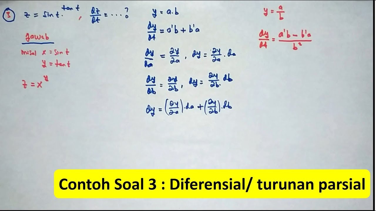 Detail Contoh Soal Diferensial Nomer 36