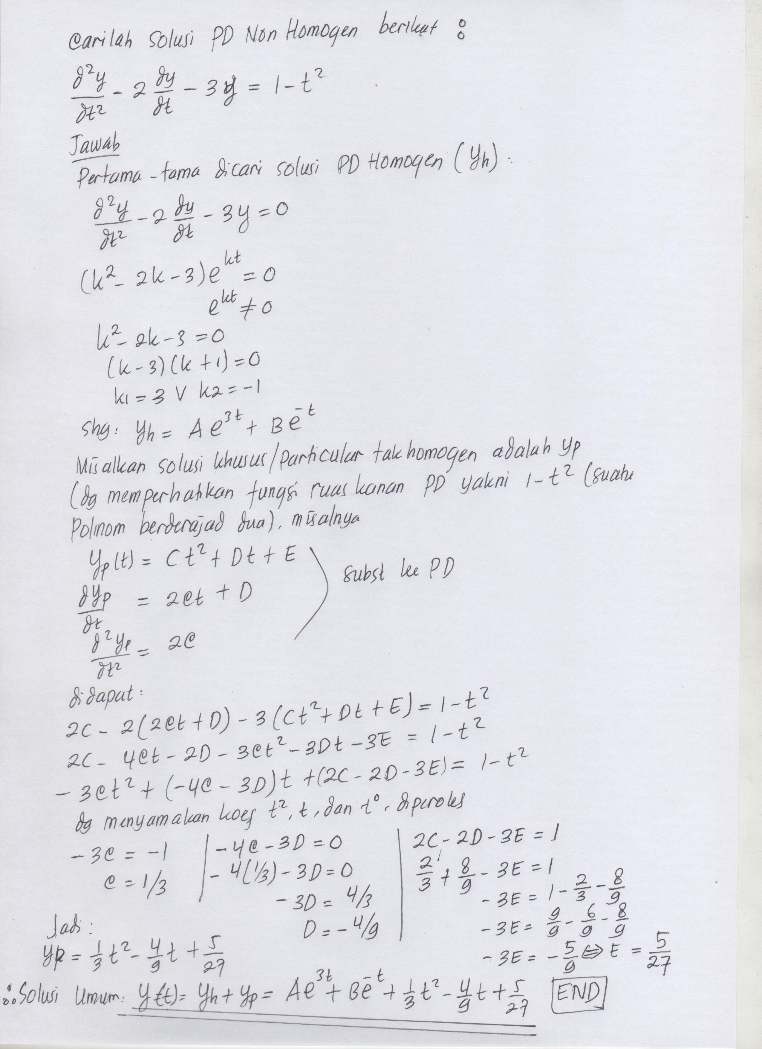 Detail Contoh Soal Diferensial Nomer 42