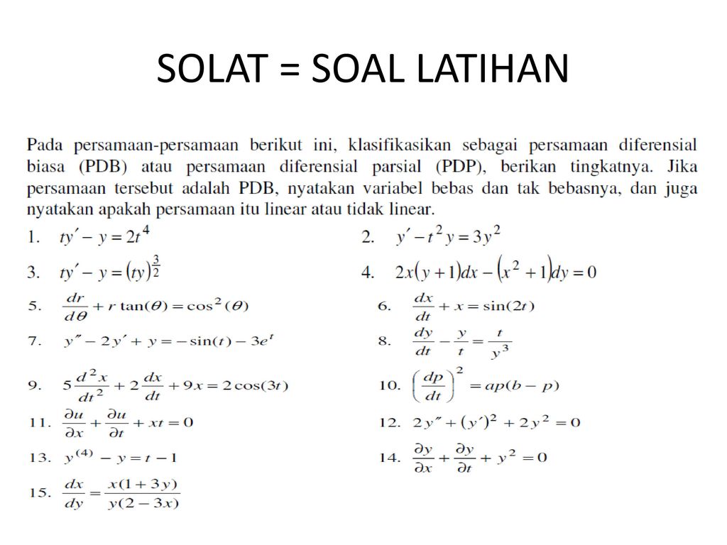 Detail Contoh Soal Diferensial Nomer 53