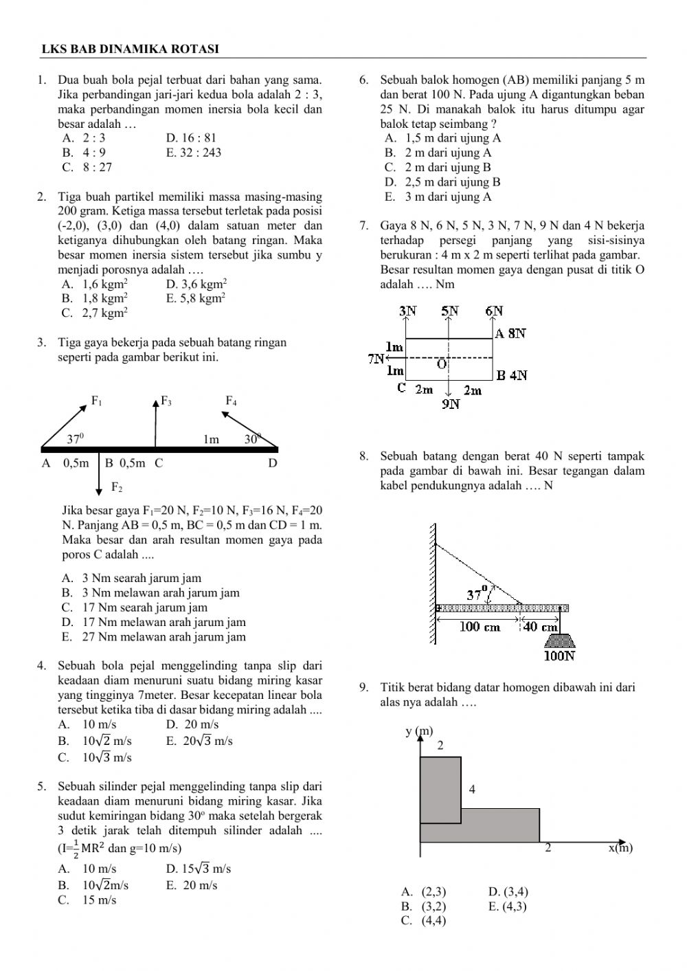 Detail Contoh Soal Dinamika Nomer 18