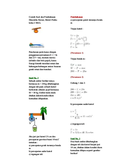 Detail Contoh Soal Dinamika Nomer 53