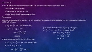 Detail Contoh Soal Distribusi Binomial Nomer 58