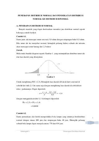 Detail Contoh Soal Distribusi Normal Nomer 2