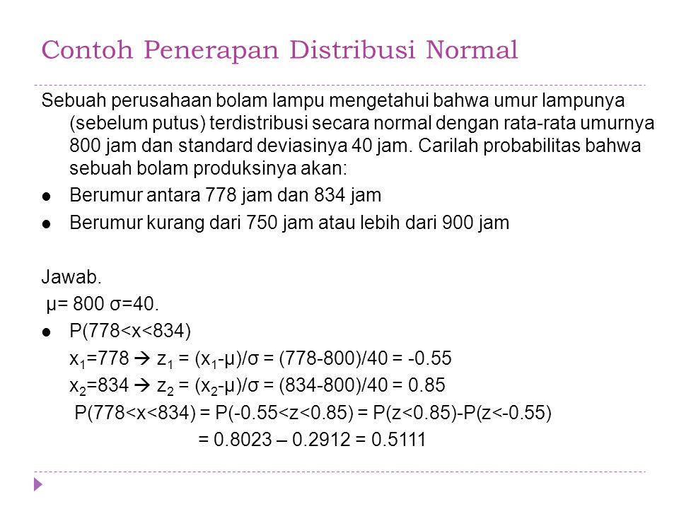 Detail Contoh Soal Distribusi Normal Nomer 18