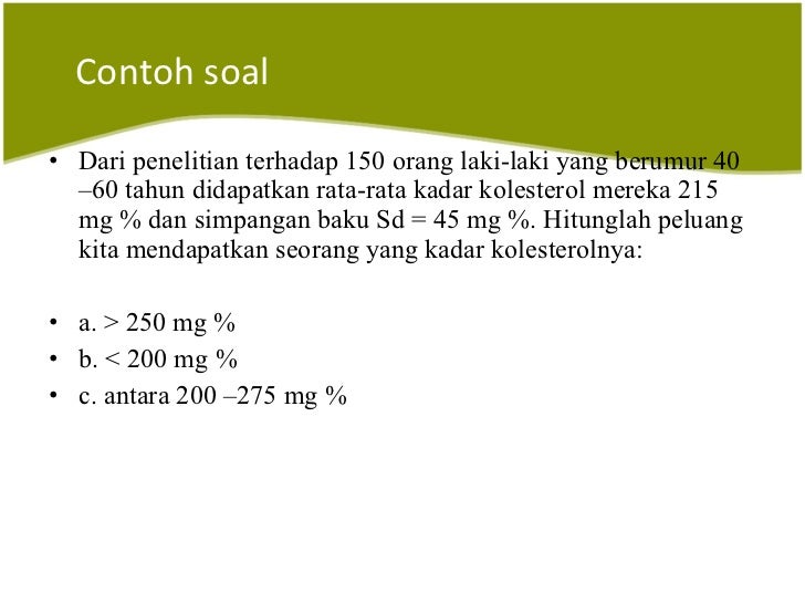 Detail Contoh Soal Distribusi Normal Nomer 3