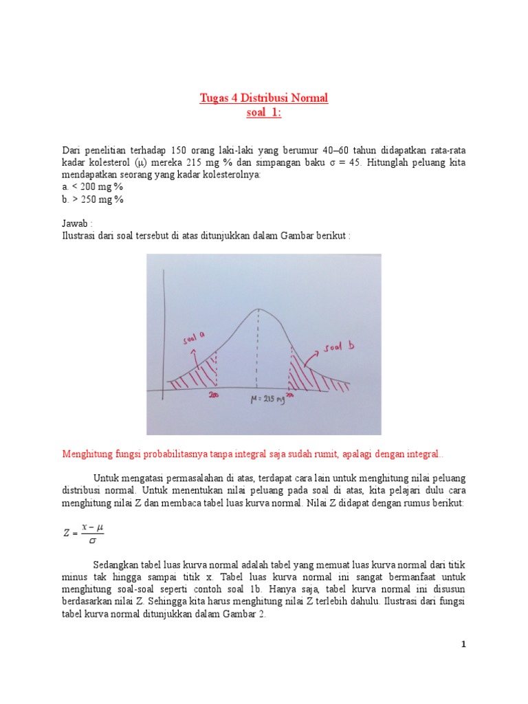 Detail Contoh Soal Distribusi Normal Nomer 54