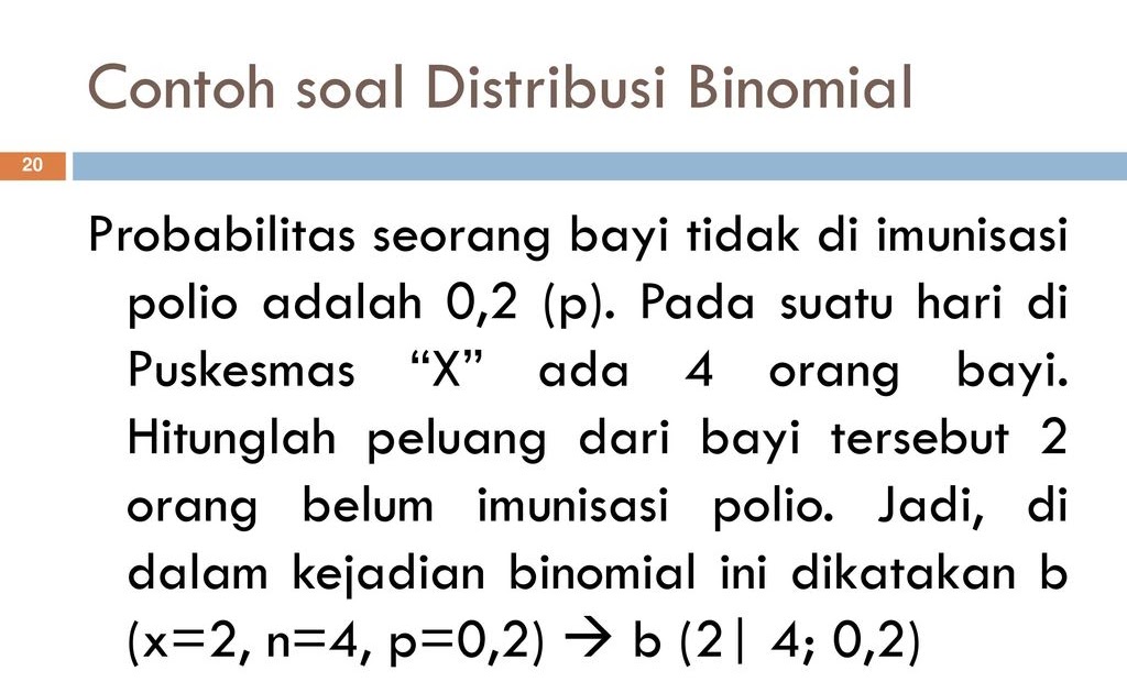 Detail Contoh Soal Distribusi Peluang Nomer 19