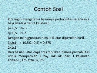 Detail Contoh Soal Distribusi Peluang Nomer 23