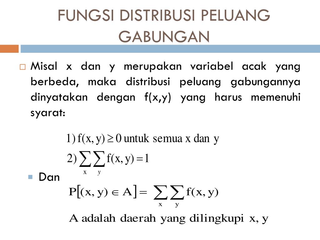 Detail Contoh Soal Distribusi Peluang Nomer 46