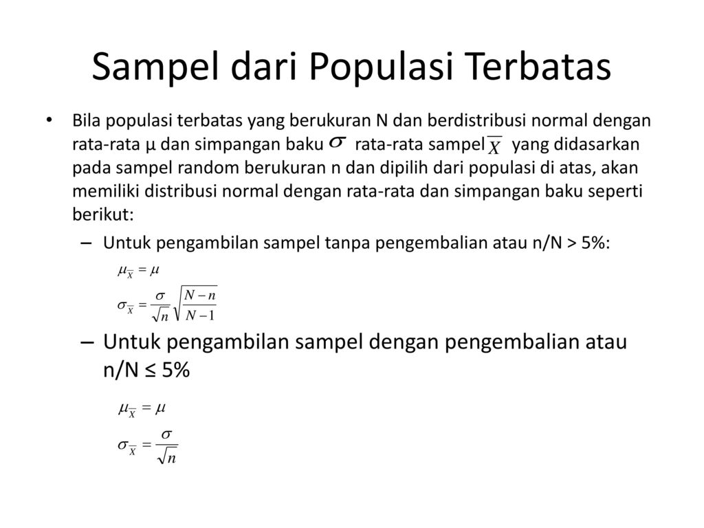 Detail Contoh Soal Distribusi Sampling Nomer 24