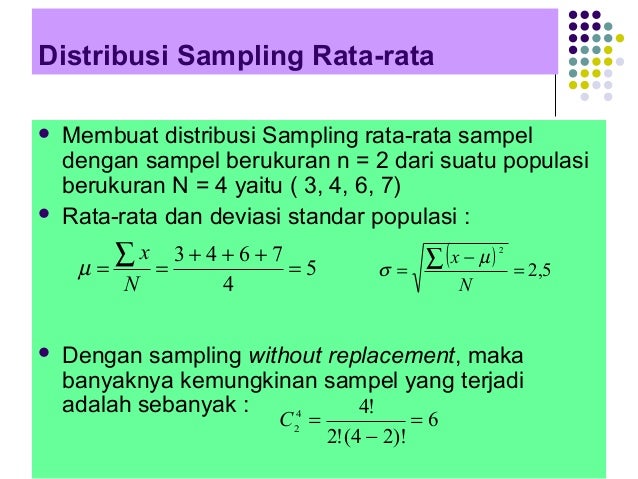 Detail Contoh Soal Distribusi Sampling Rata Rata Nomer 5