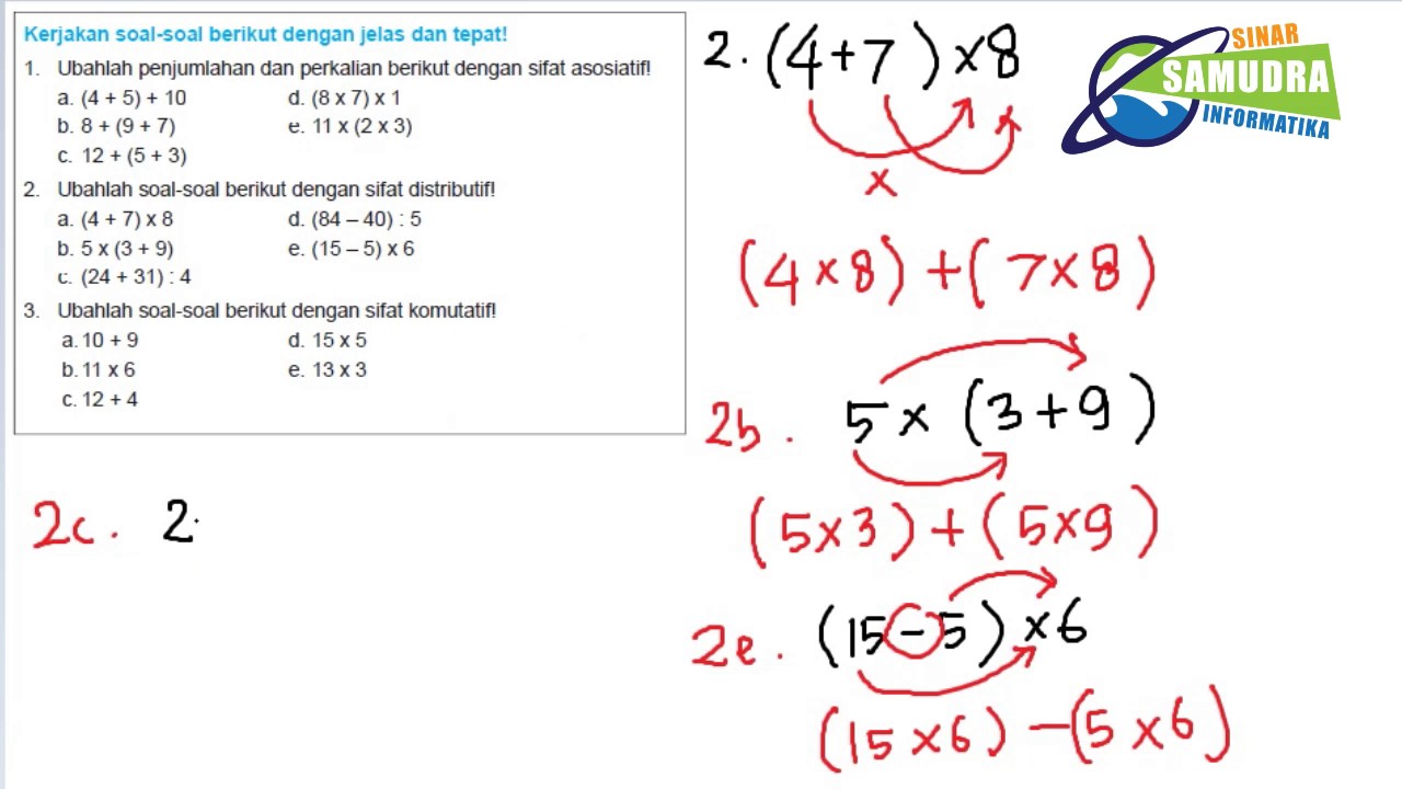 Detail Contoh Soal Distributif Nomer 18