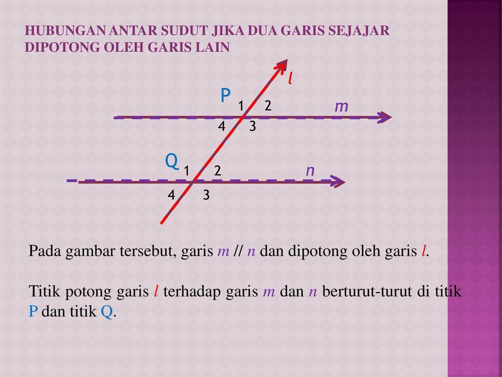 Detail Contoh Soal Dua Garis Sejajar Dipotong Oleh Garis Lain Nomer 21