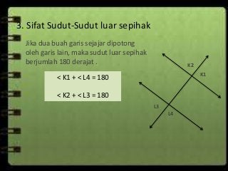 Detail Contoh Soal Dua Garis Sejajar Dipotong Oleh Garis Lain Nomer 34