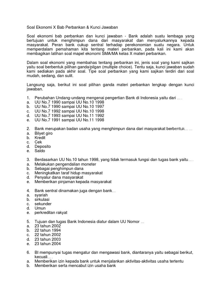 Detail Contoh Soal Ekonomi Kelas 11 Semester 2 Nomer 50