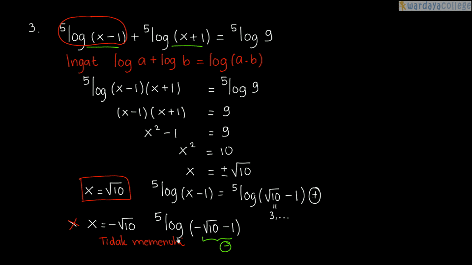 Detail Contoh Soal Eksponen Dan Logaritma Nomer 51