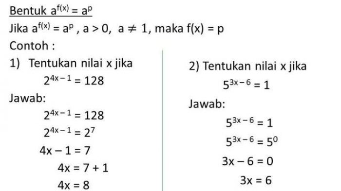 Detail Contoh Soal Eksponen Kelas 10 Nomer 16