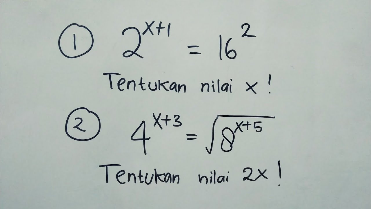 Detail Contoh Soal Eksponen Kelas 10 Nomer 31