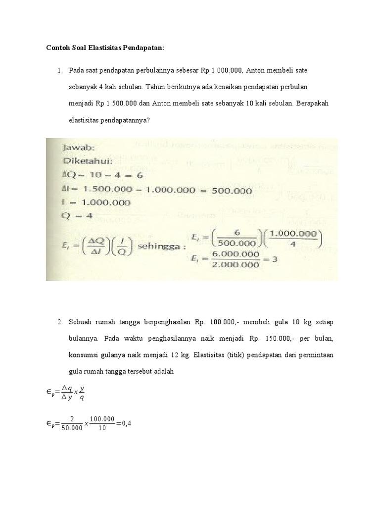 Detail Contoh Soal Elastisitas Nomer 20