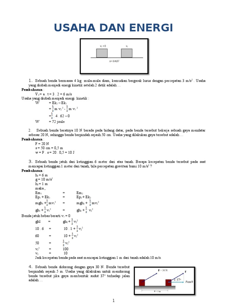 Detail Contoh Soal Energi Nomer 13