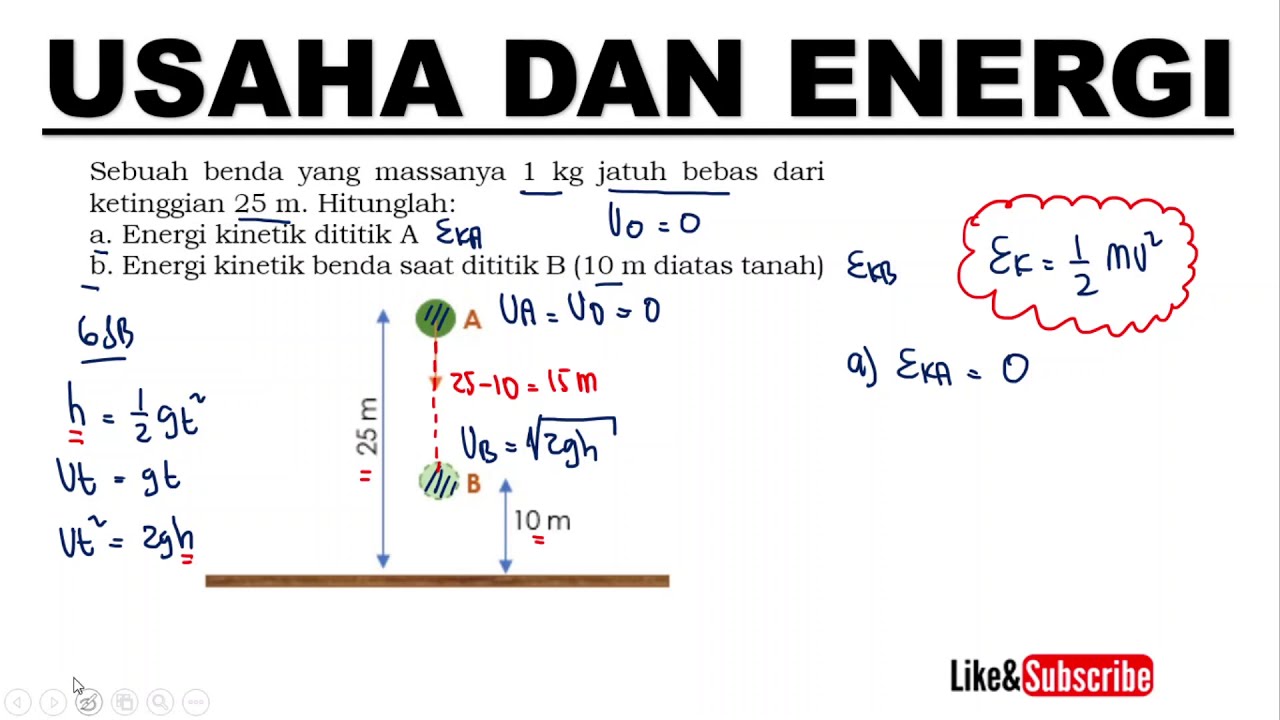 Detail Contoh Soal Energi Kinetik Dan Potensial Nomer 24