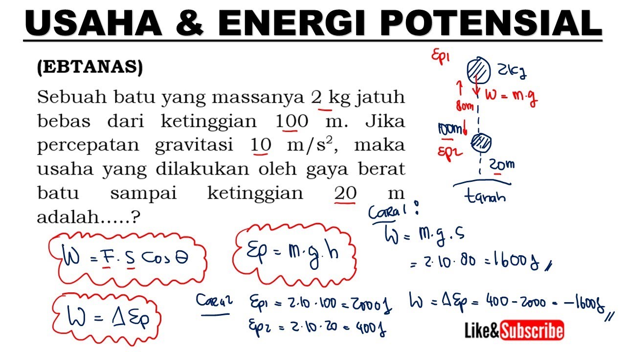 Detail Contoh Soal Energi Kinetik Dan Potensial Nomer 29