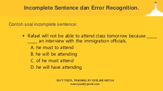 Detail Contoh Soal Error Recognition Nomer 26