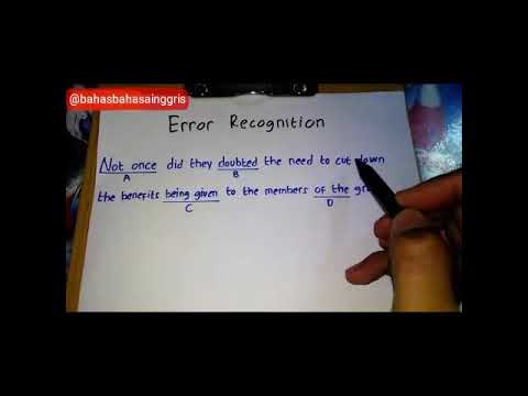 Detail Contoh Soal Error Recognition Nomer 37