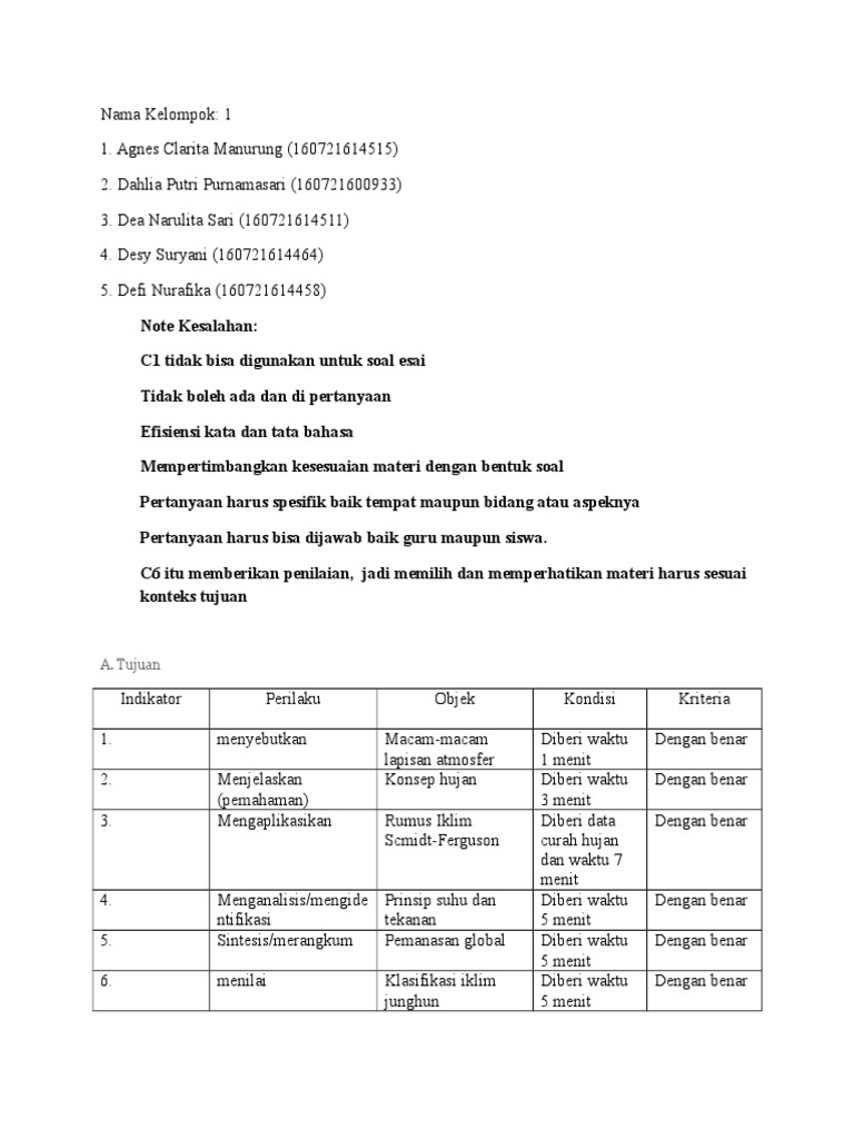 Detail Contoh Soal Esai Nomer 18