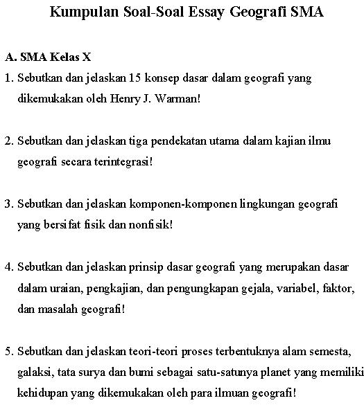 Detail Contoh Soal Esai Nomer 22