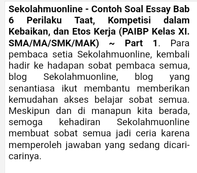 Detail Contoh Soal Esai Nomer 49