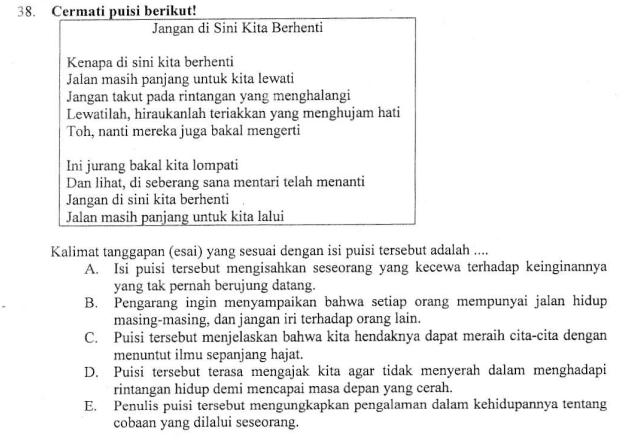 Detail Contoh Soal Esai Nomer 9