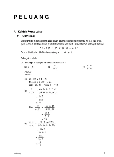 Detail Contoh Soal Faktorial Pecahan Nomer 19