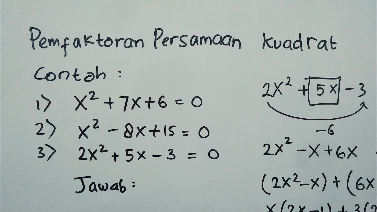 Detail Contoh Soal Faktorisasi Nomer 23