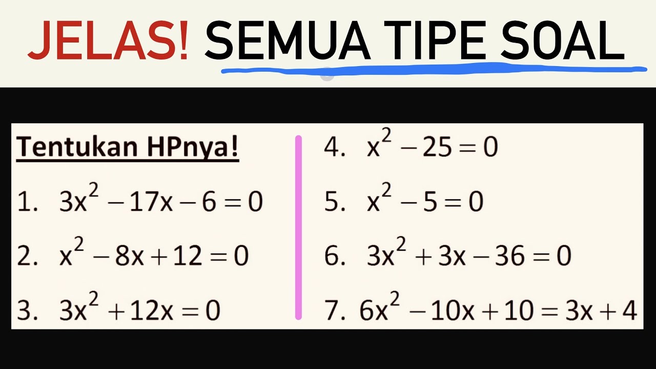 Detail Contoh Soal Faktorisasi Nomer 5