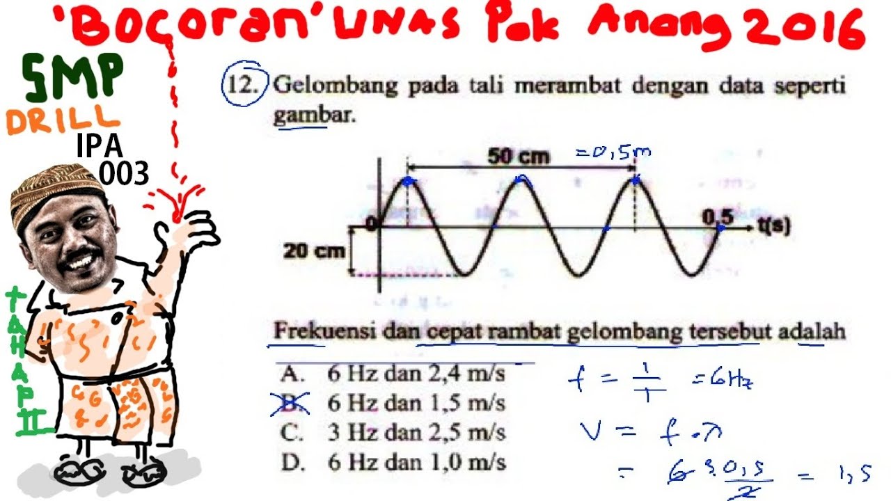 Detail Contoh Soal Frekuensi Gelombang Nomer 16