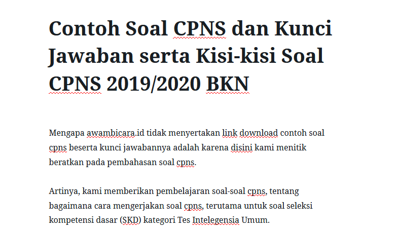 Detail Contoh Soal Gambar Cpns 2019 Nomer 12