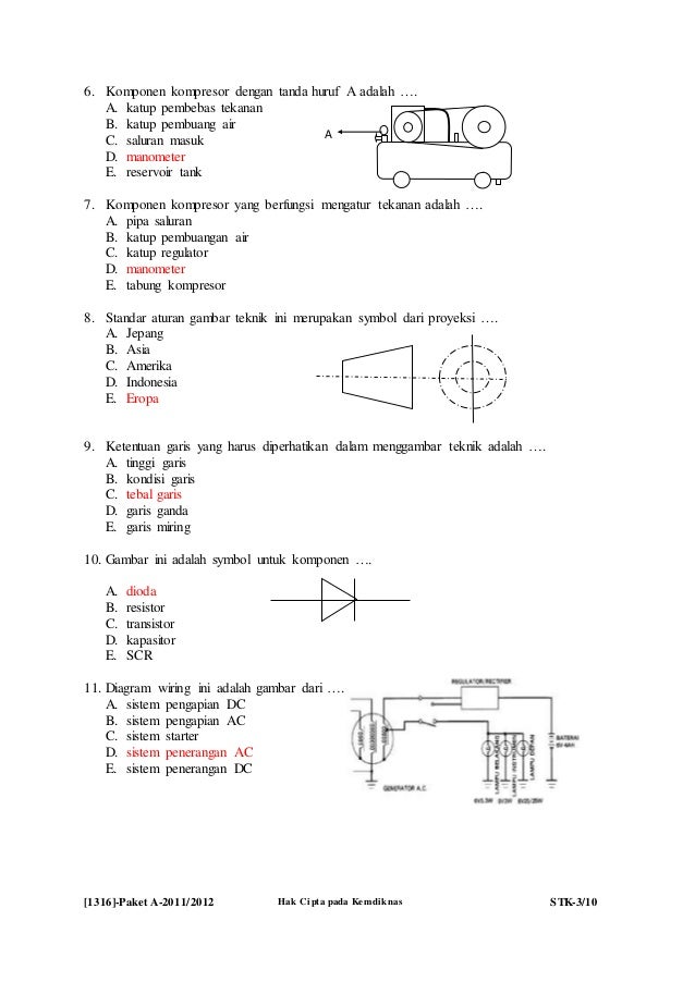 Detail Contoh Soal Gambar Teknik Nomer 15