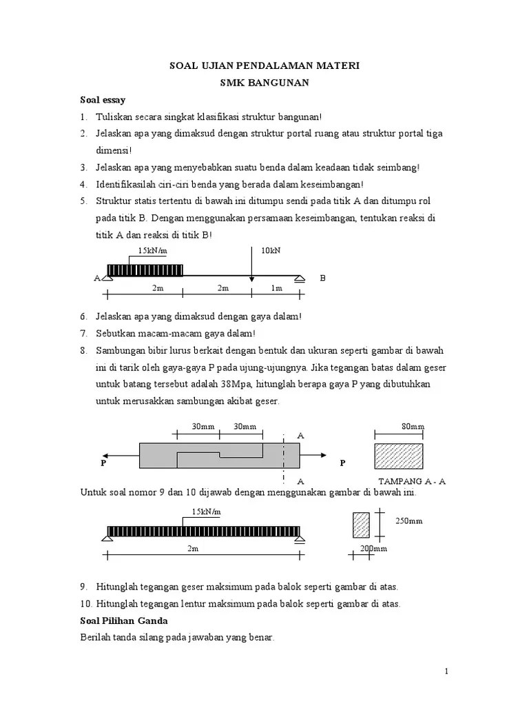 Detail Contoh Soal Gambar Teknik Nomer 25