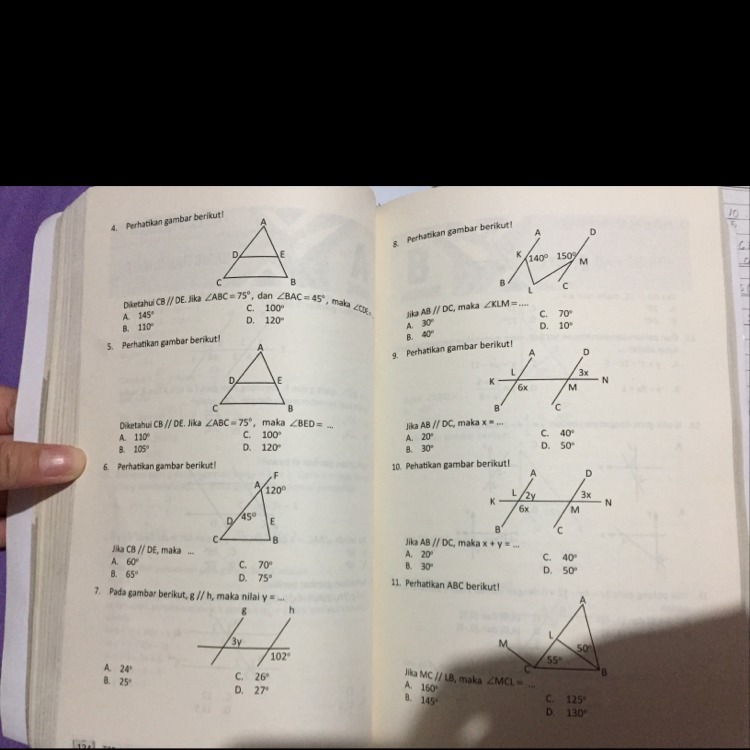 Detail Contoh Soal Garis Dan Sudut Kelas 7 Semester 2 Nomer 18