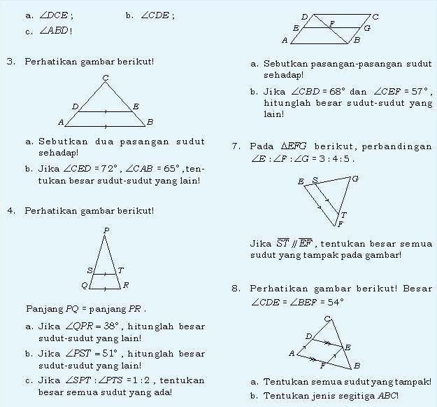 Detail Contoh Soal Garis Dan Sudut Kelas 7 Semester 2 Nomer 55