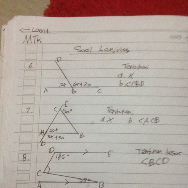 Detail Contoh Soal Garis Dan Sudut Kelas 7 Semester 2 Nomer 9