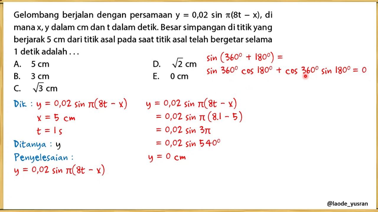 Contoh Soal Gelombang - KibrisPDR