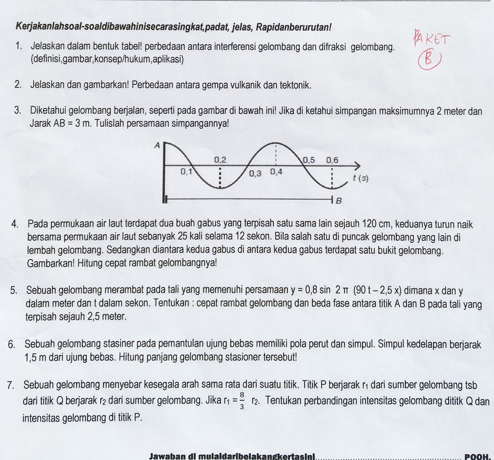 Detail Contoh Soal Gelombang Nomer 47